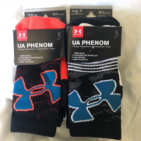 ua phenom crew socks